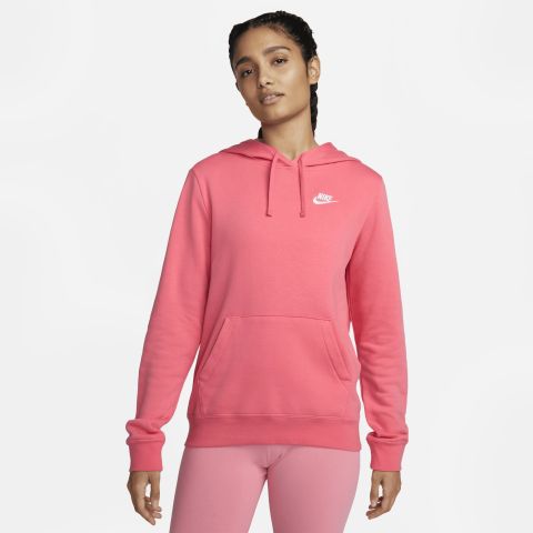 Nike Sportswear Essential Fleece Pullover Hoodie Womens - Pink | DQ5793 ...