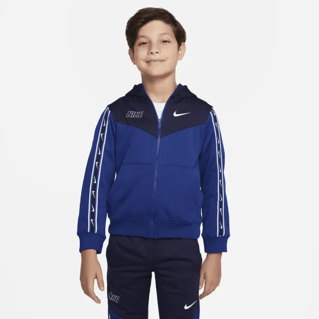 Nike Sportswear Repeat Older Kids' (Boys') Full-Zip Hoodie - Blue ...