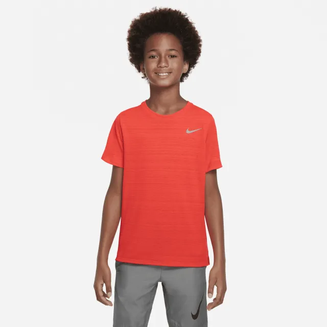 Nike Junior Dri-FIT Miler T-Shirt - Bright Crimson | DD3055-635 | FOOTY.COM