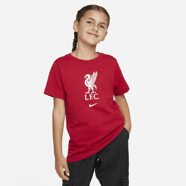 Liverpool F.C. Crest Older Kids' Nike T-Shirt - Red | FD2488-687 ...