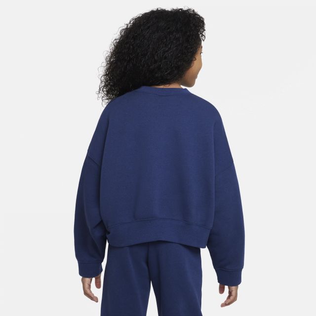 Nike Sportswear Trend Older Kids' (Girls') Fleece Sweatshirt - Blue ...