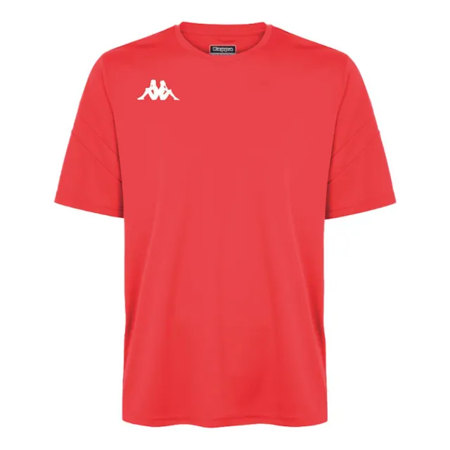 Kappa Dovo Short Sleeve T-shirt - Red | 34196UW-565 | FOOTY.COM