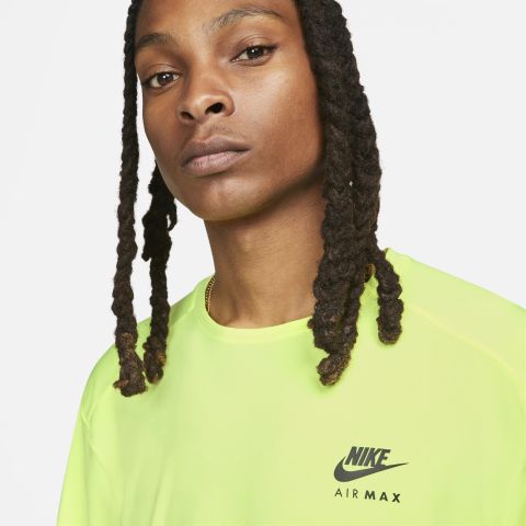 Nike Air Max Performance T-Shirt - Yellow - Mens | FB2481-702 | FOOTY.COM