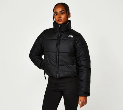 The North Face Womens Crop Saikuru Jacket - TNF Black | NF0A55ARKX7 ...