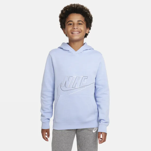 Nike Sportswear Older Kids' (Boys') Pullover Hoodie - Blue | DX5087-479 ...