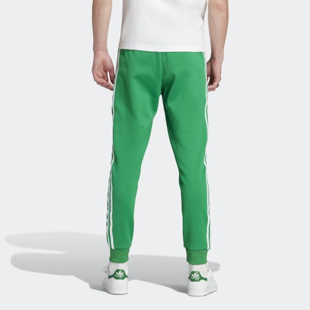 Adidas Superstar Track Pant Green/White | IK3515 | FOOTY.COM