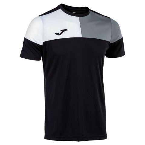 Joma Crew V Short Sleeve T-shirt - Black | 103084-111 | FOOTY.COM
