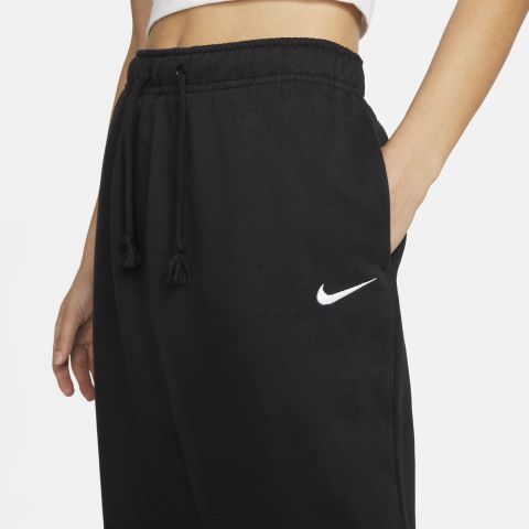 Nike Nsw Essentials Colection Oh Medium-Rise Fleece Pants Black/ White ...