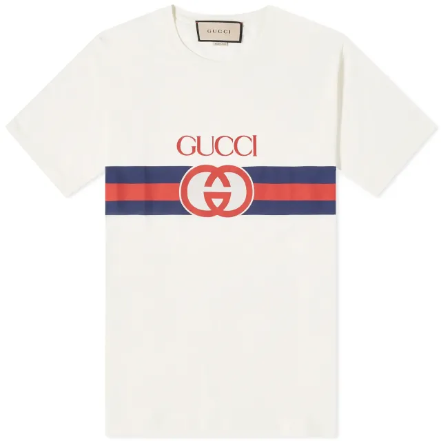 Gucci New Logo Tee White | 548334-XJET1-9095 | FOOTY.COM