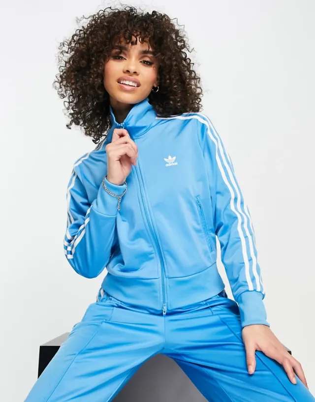 Adidas Originals Firebird Track Top In Blue | HE9526 | FOOTY.COM