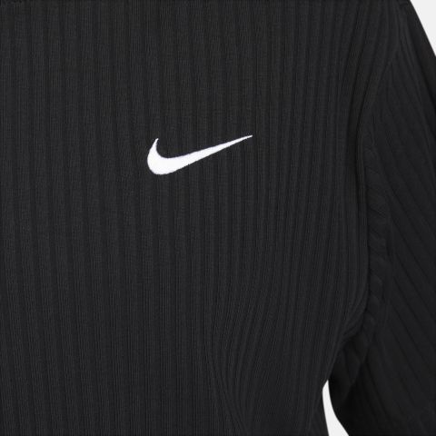 Nike Ribbed Jersey Top Black/White | DV7870-010 | FOOTY.COM