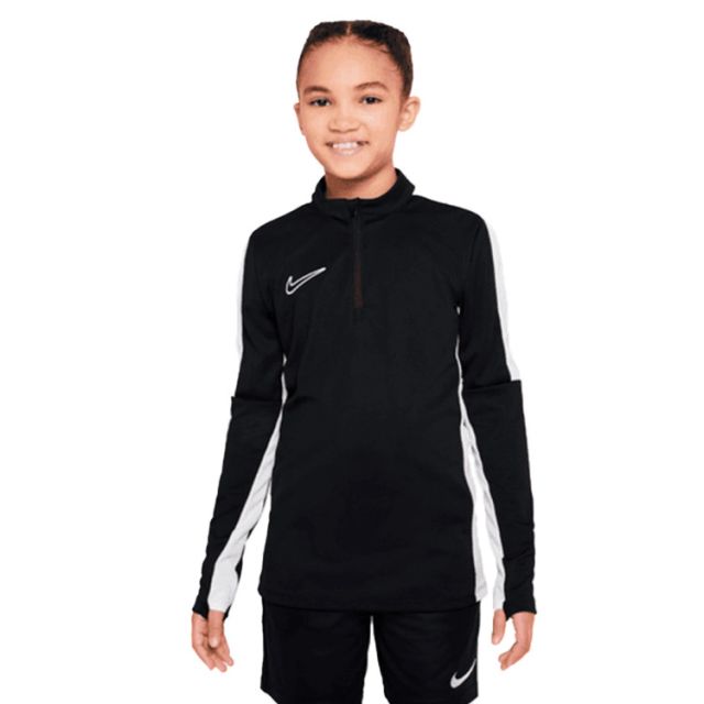 Nike Junior Dri-FIT Academy Drill Top - Black / White | DR1356-010 ...