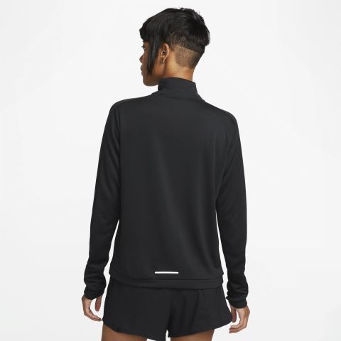 Nike Dri-FIT Swoosh Women's Half-Zip Long Sleeve Top - Black | DX0952 ...