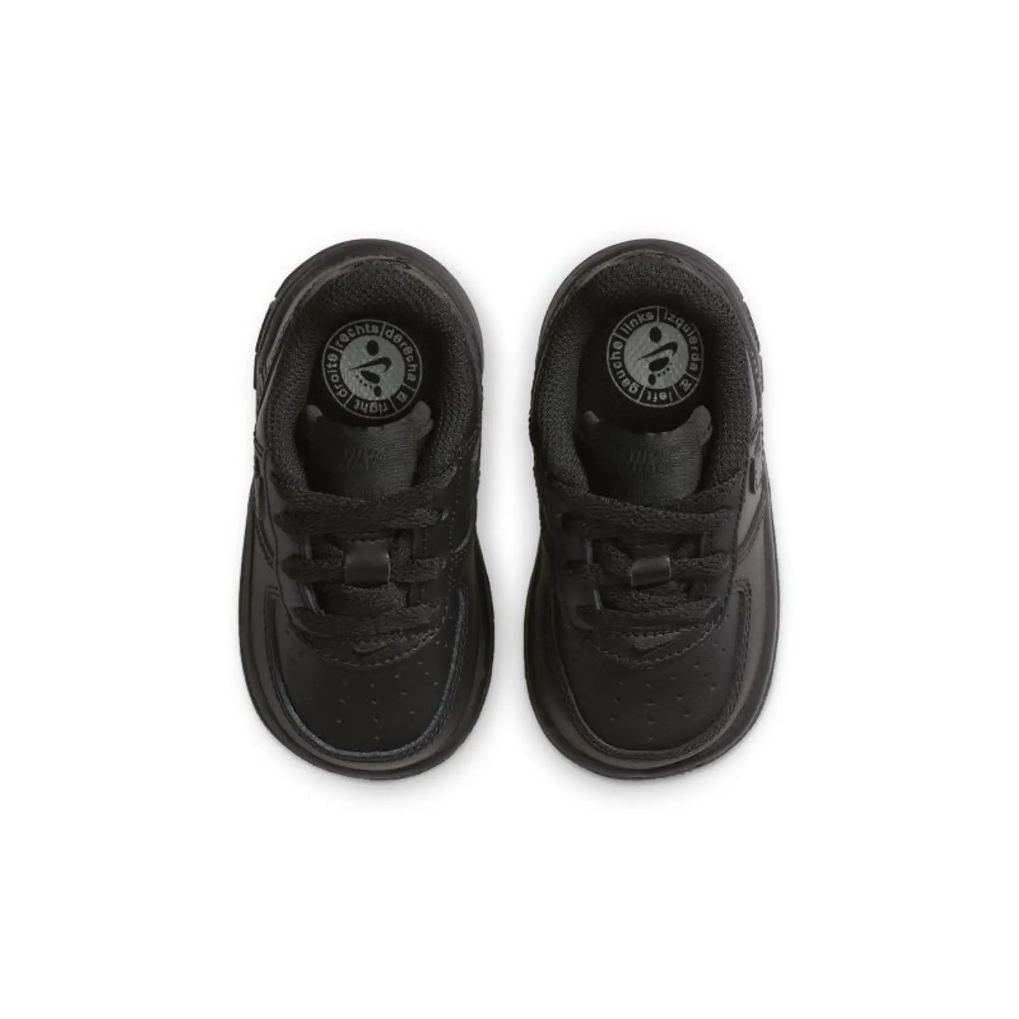 Nike Black Air Force 1 Toddler Trainers