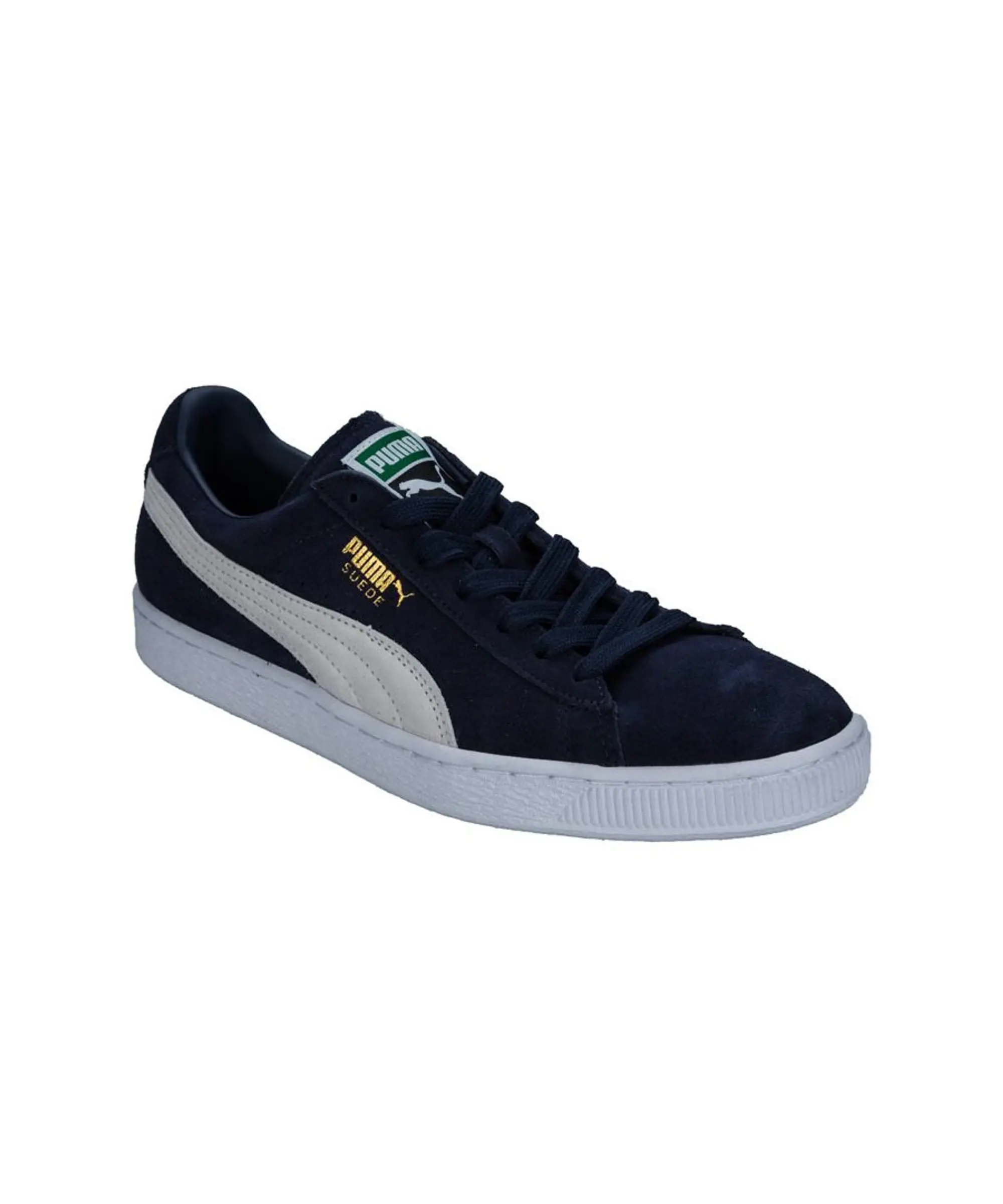 Puma Mens Suede Classic Trainers in Navy Leather
