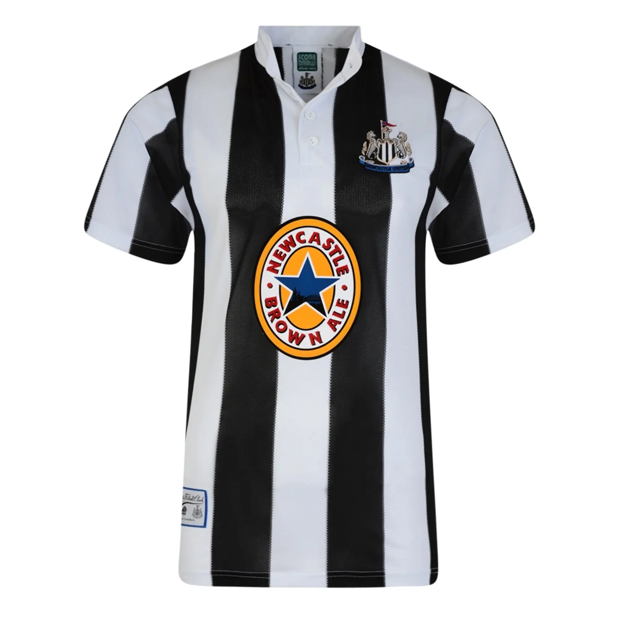 Score Draw Newcastle United Mens SS Home Shirt 1996/97