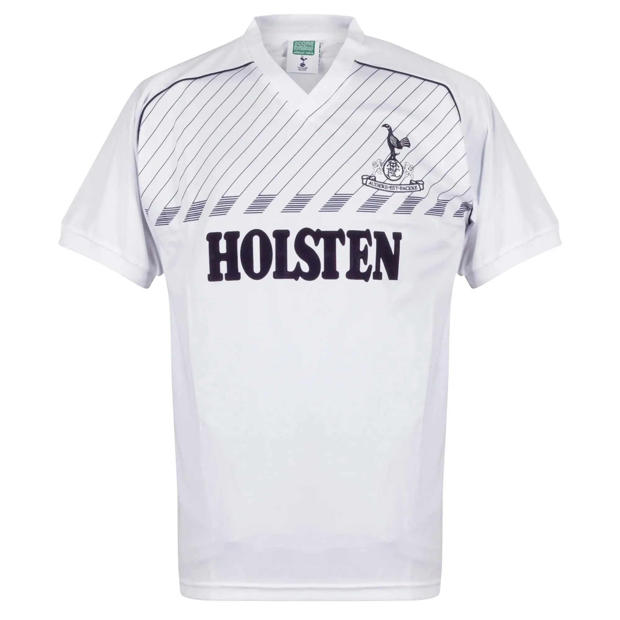 Score Draw Tottenham Hotspur Mens SS Home Shirt 1986/87