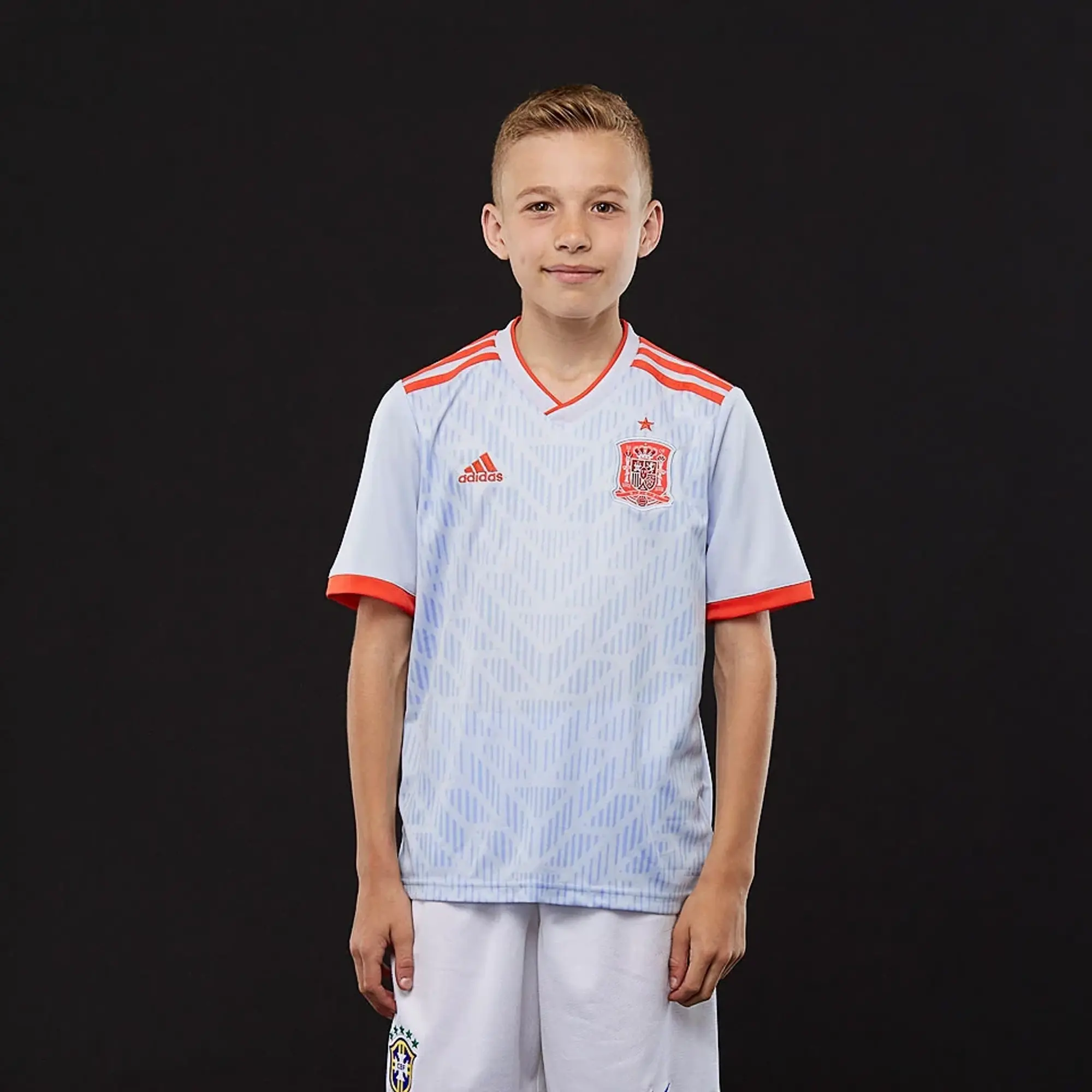 adidas Spain Kids SS Away Shirt 2018
