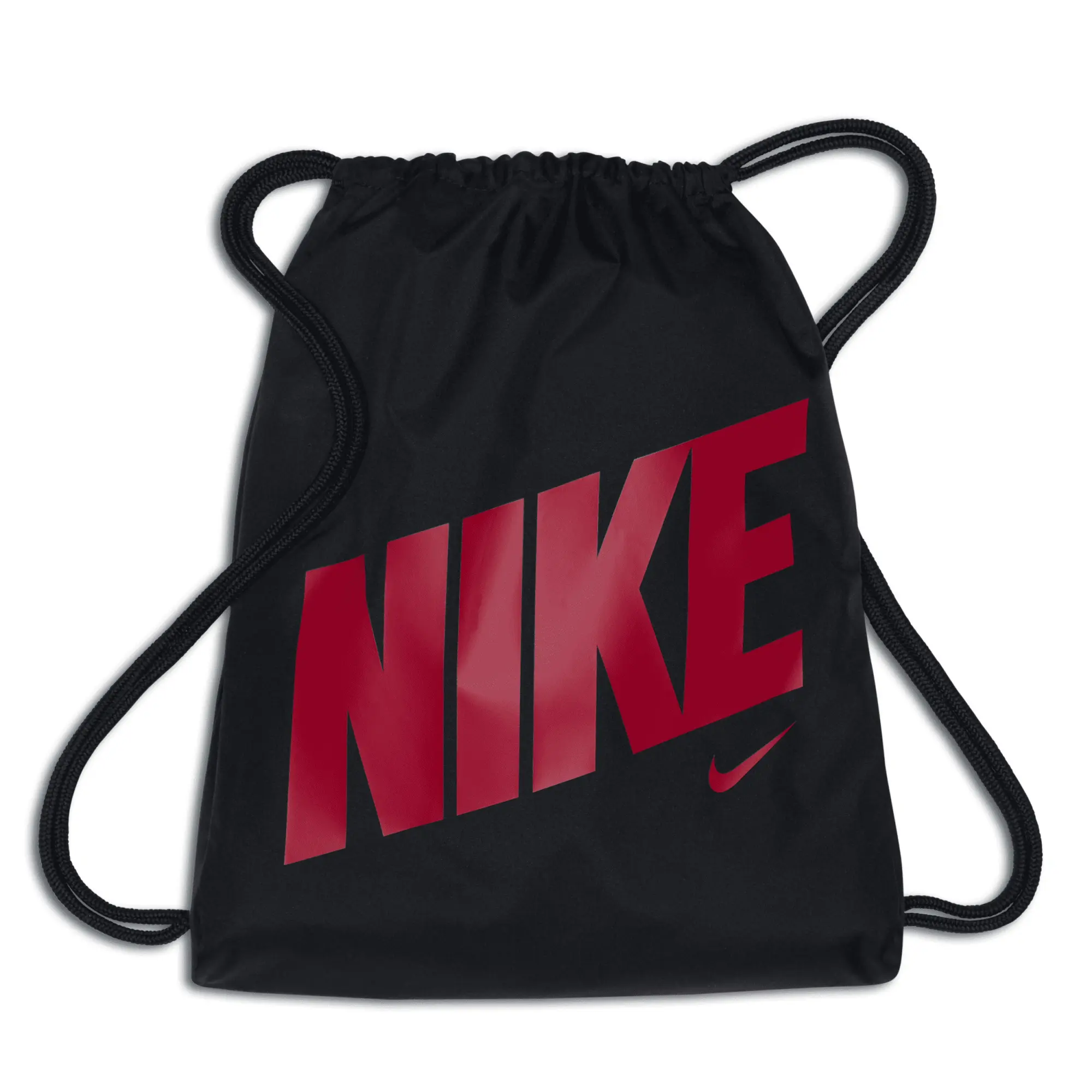 Nike Graphic Drawstring Bag  - Black