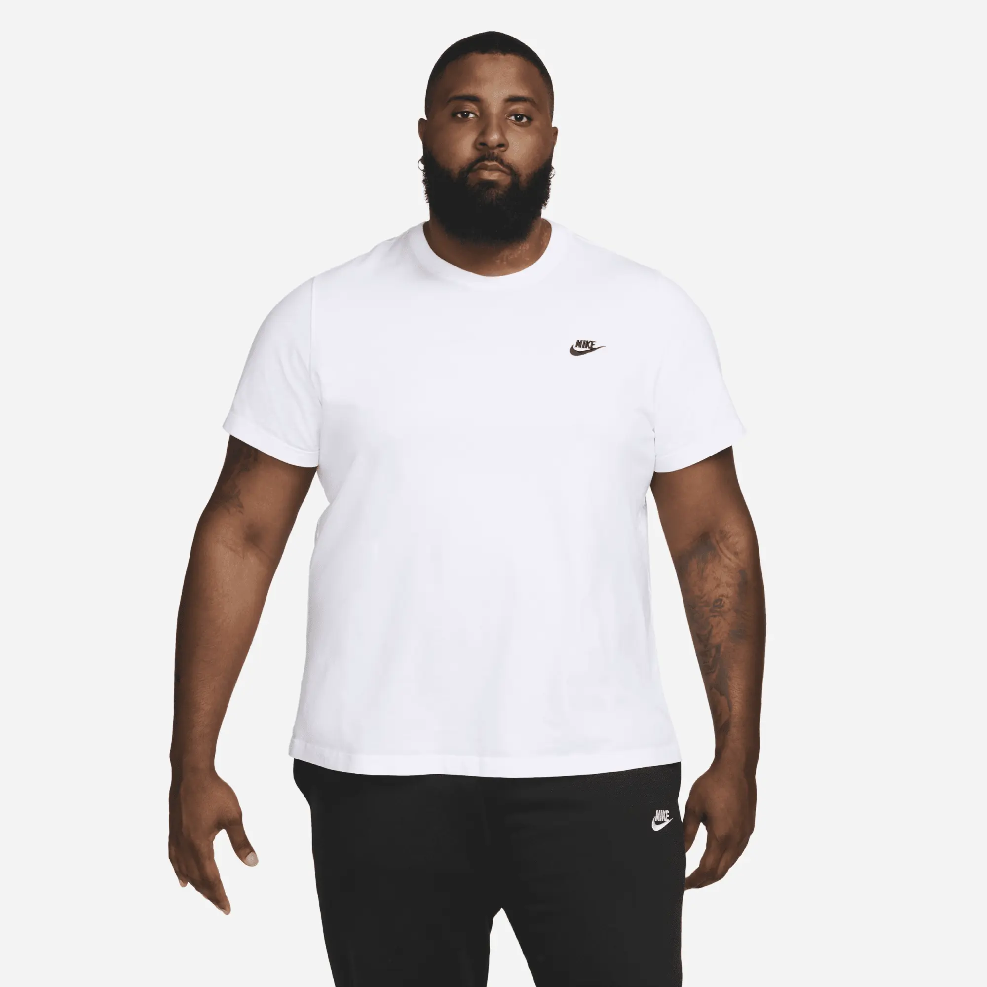 Nike Sportswear Club T-Shirt - White/Black, White/Black