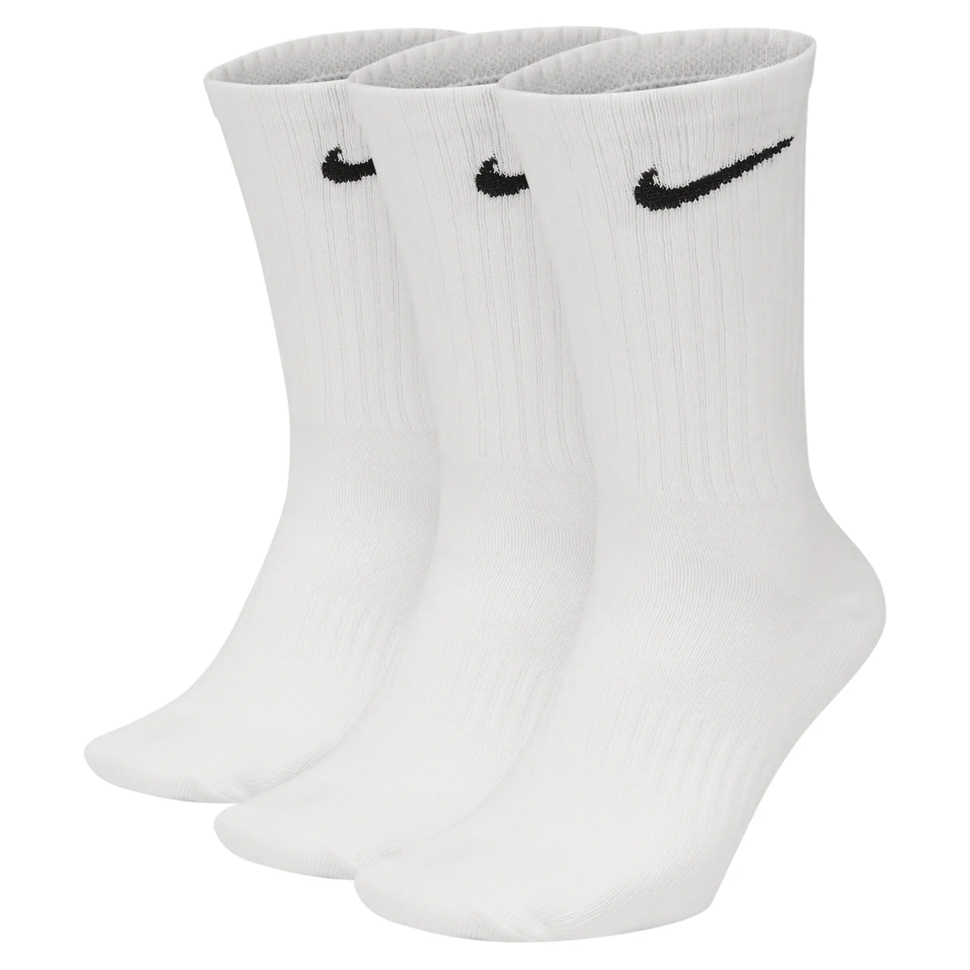 Nike Training 3 Pack Crew Socks In White