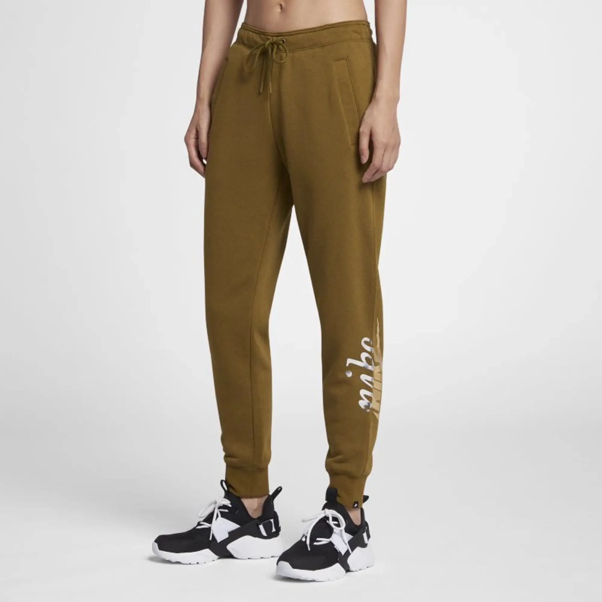 Nike Sportswear Rally Metallic Pants  - Green