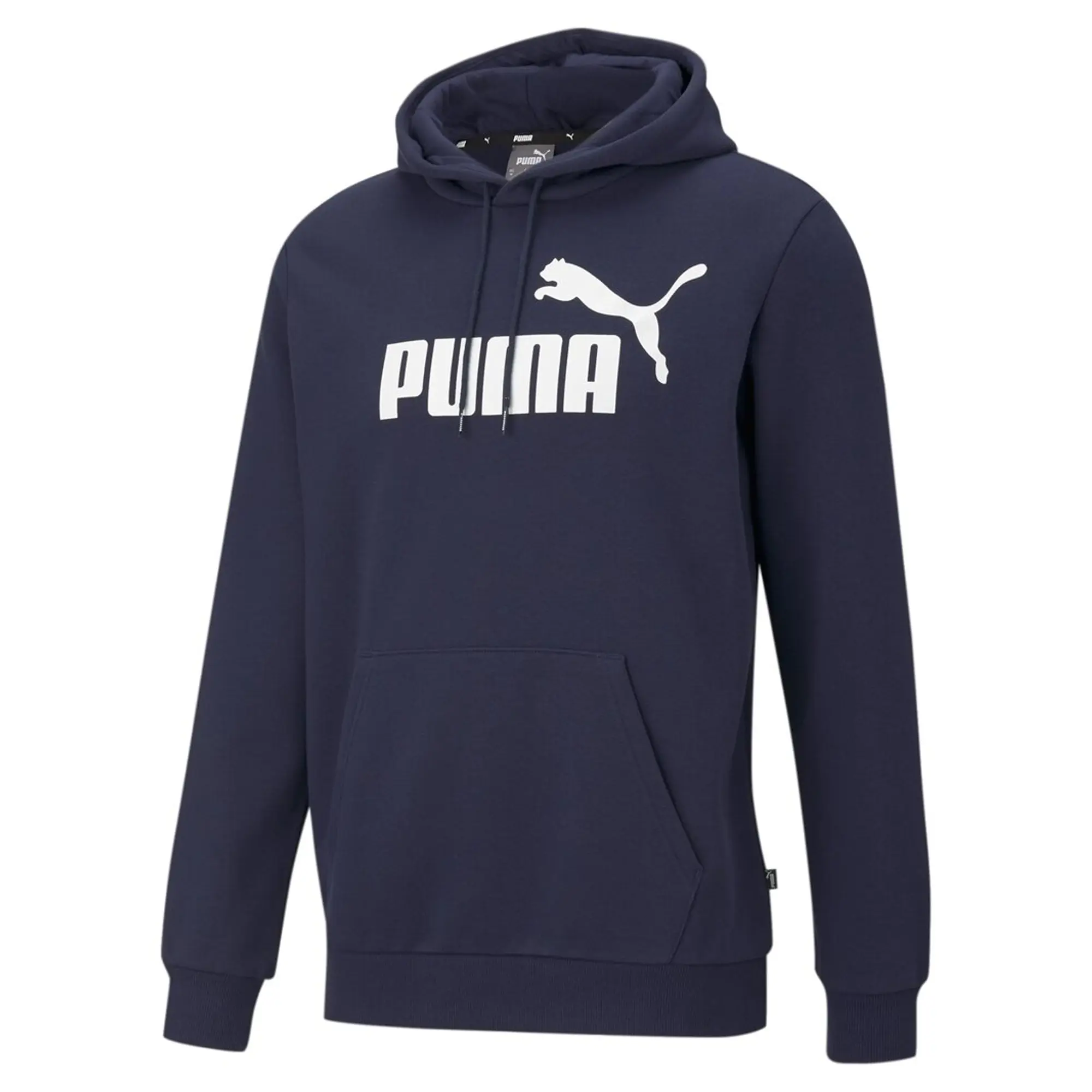 Puma Essentials Big Logo Mens Overhead Hoodie - Navy Blue