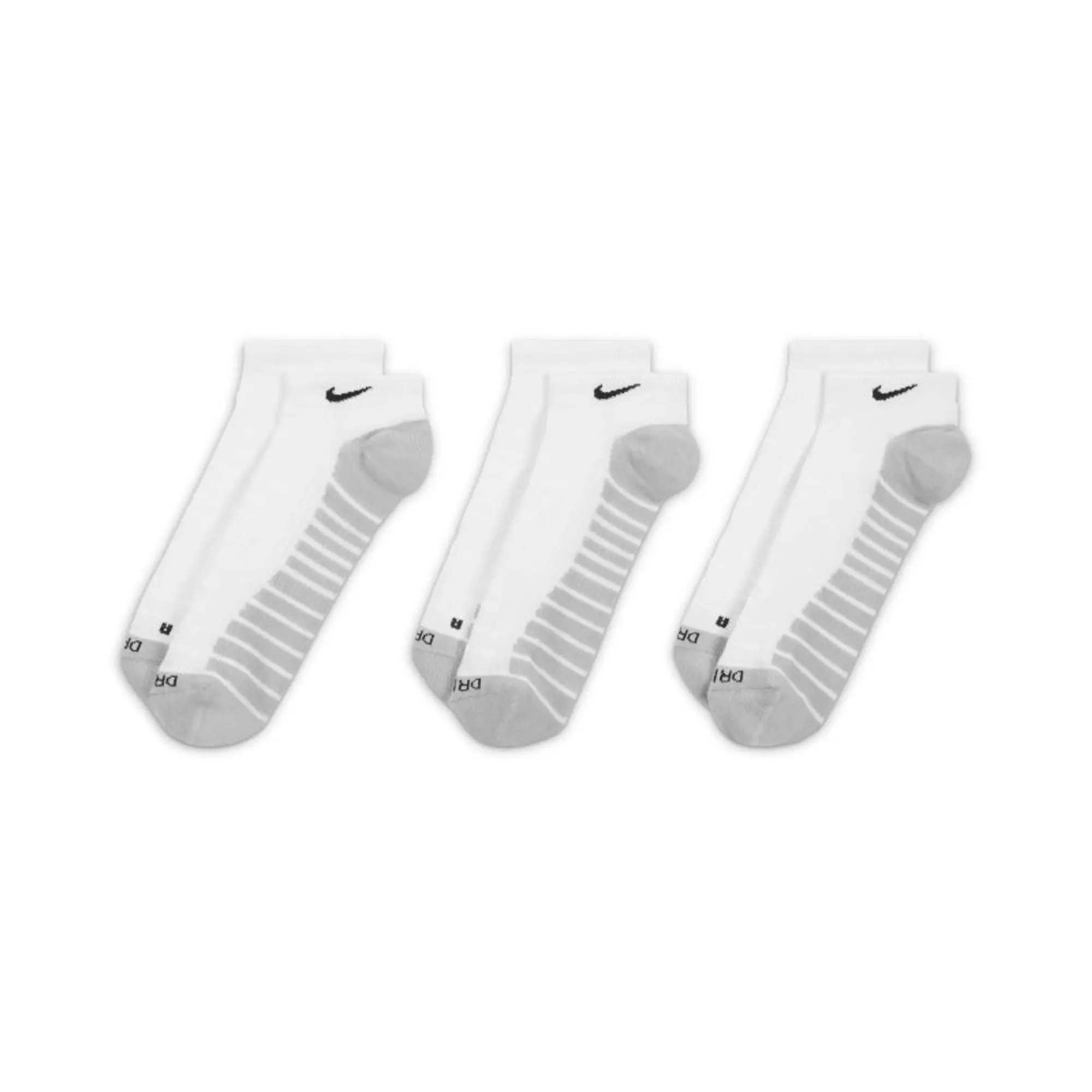Nike White & Grey Everyday Max Cushioned Socks