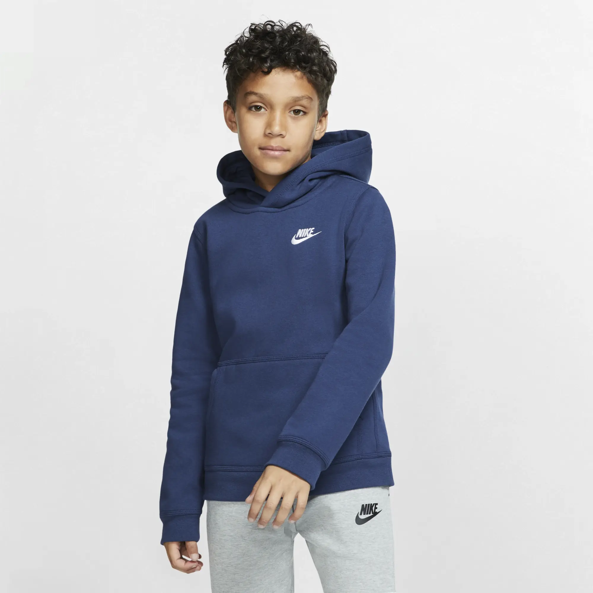Nike Club Pullover Hoodie Junior Boys - Blue