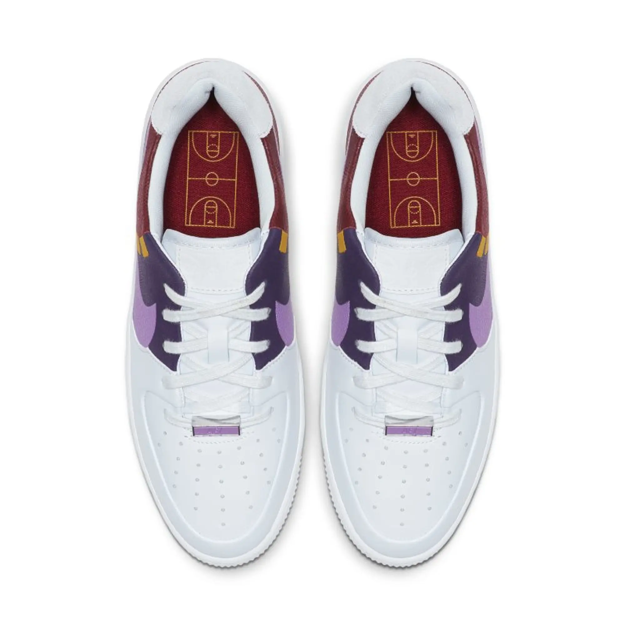 Nike Air Force 1 Sage Low LX Womens Grey Dark Orchid Shoes