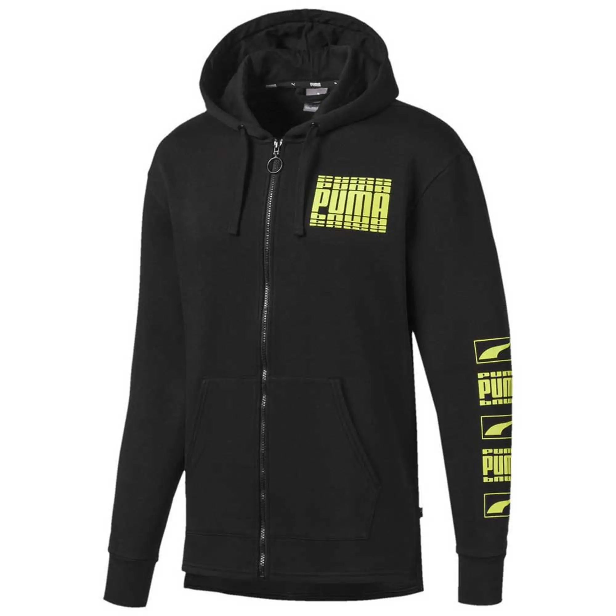 Puma Rebel Bold Full Zip Sweatshirt  - Black
