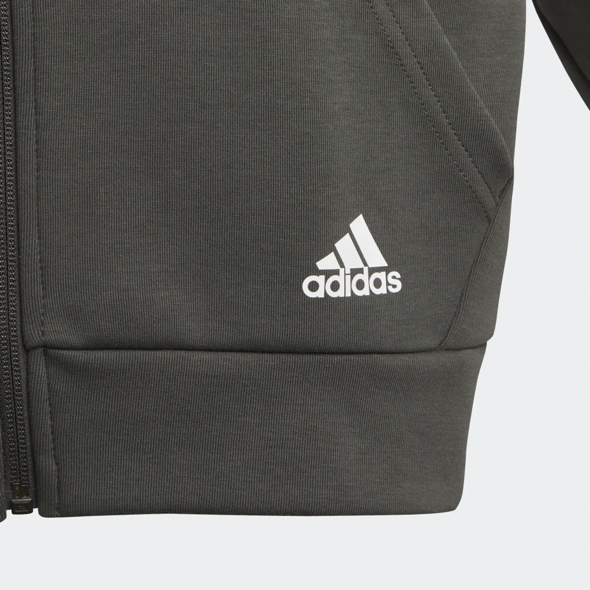 adidas Must Haves 3-Stripes Hoodie - Legend Earth / White