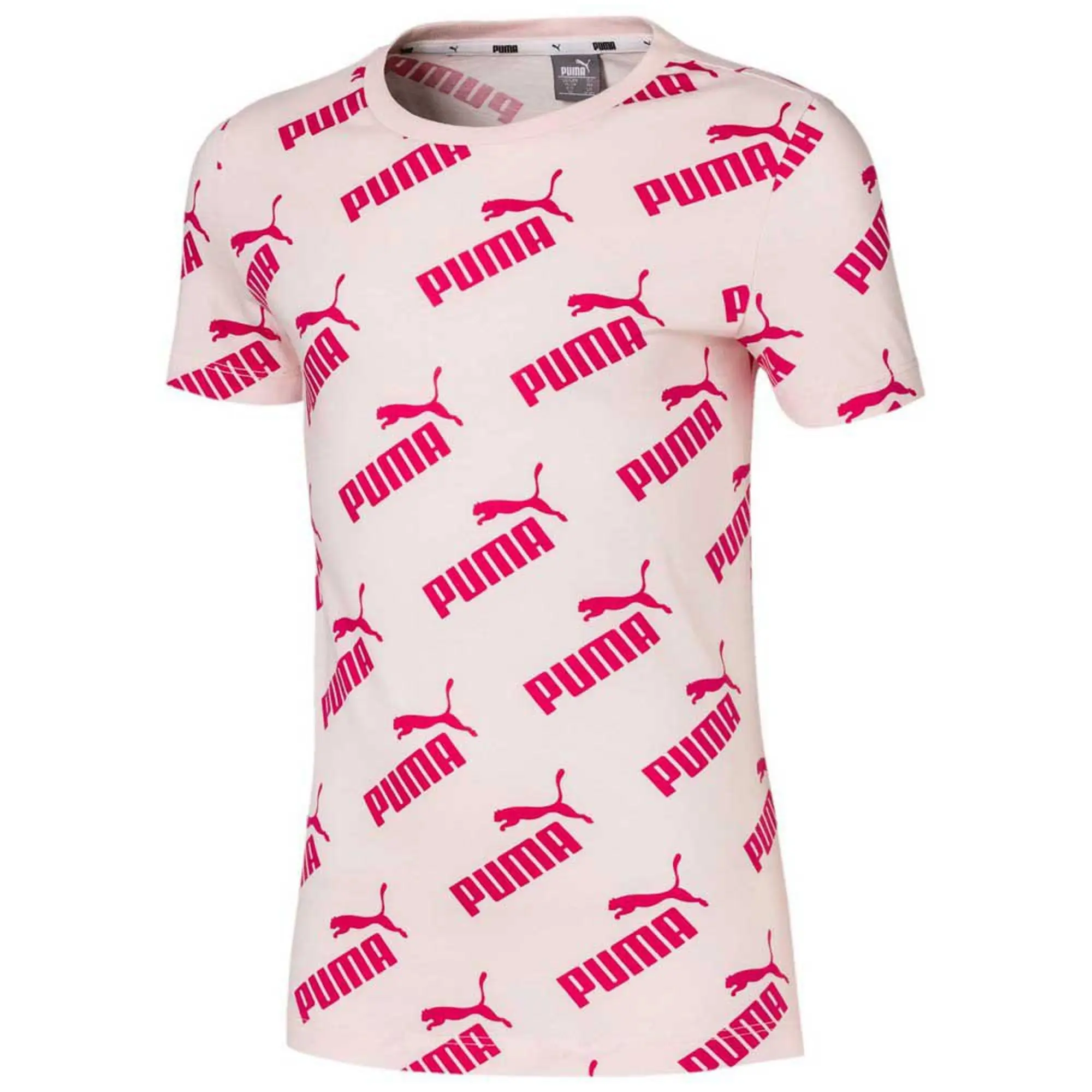 Puma Amplified All Over Print Short Sleeve T-shirt  - Pink