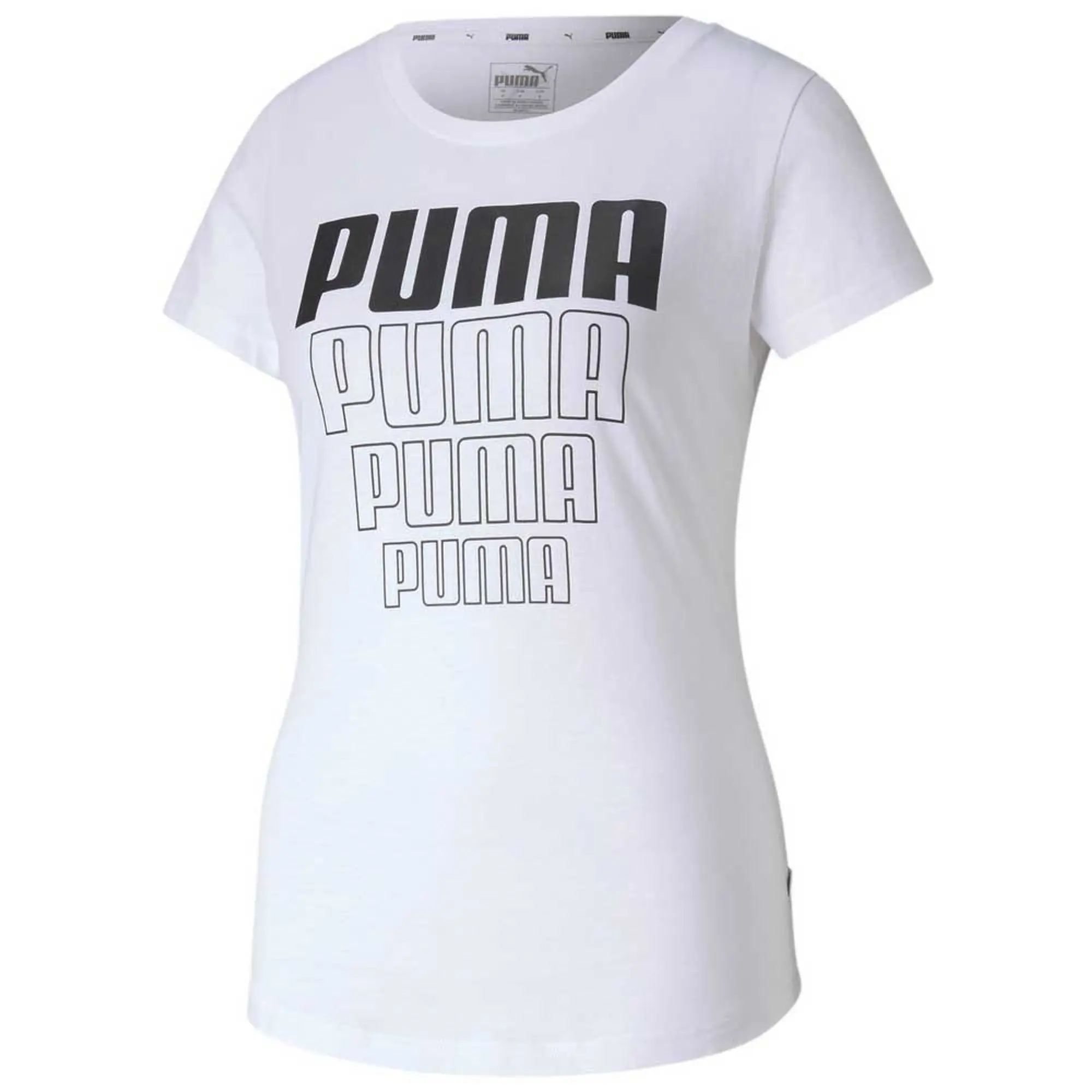 Puma Rebel Graphic Short Sleeve T-shirt  - White