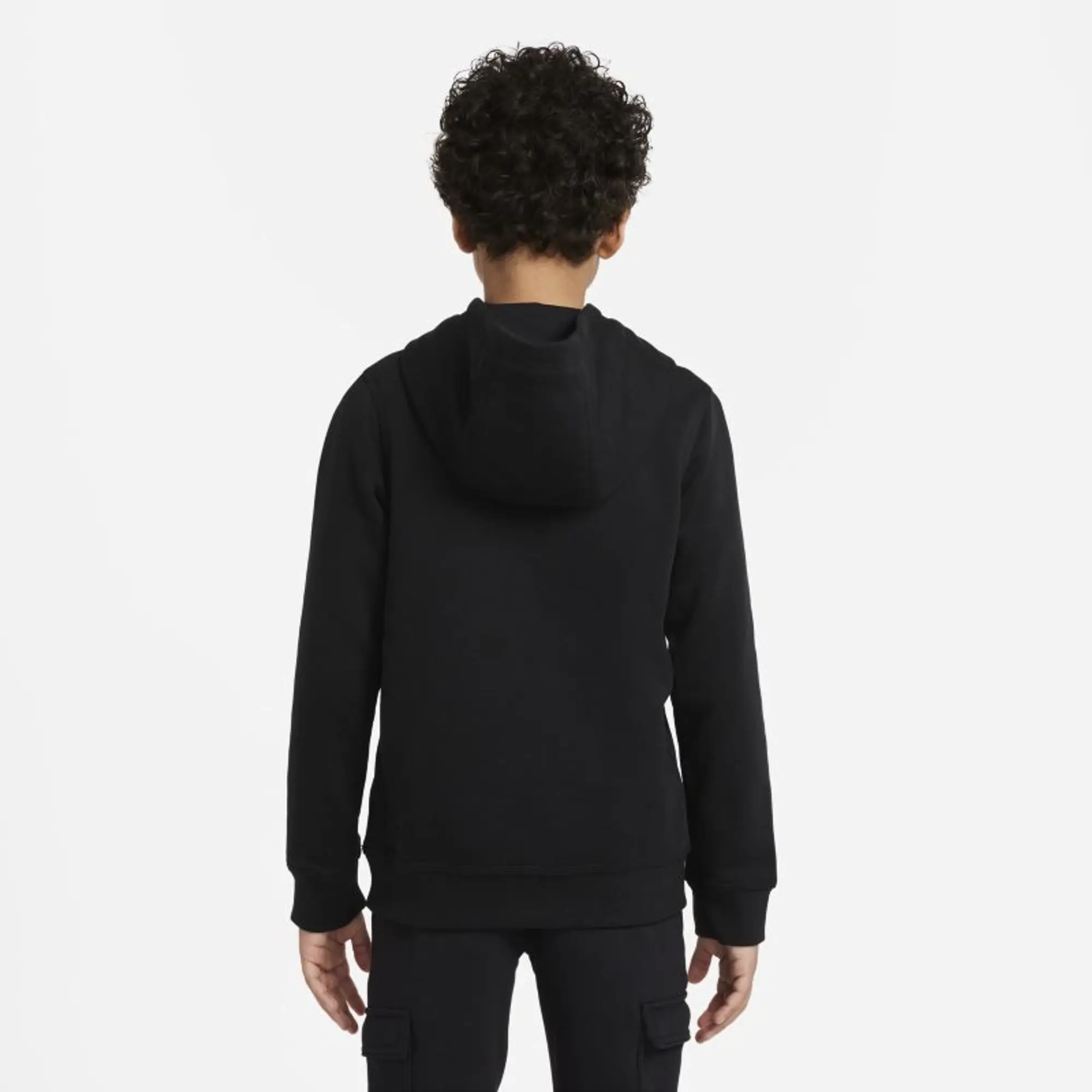 Nike Sportswear Club Fleece Big Kids' Pullover Hoodie - Black