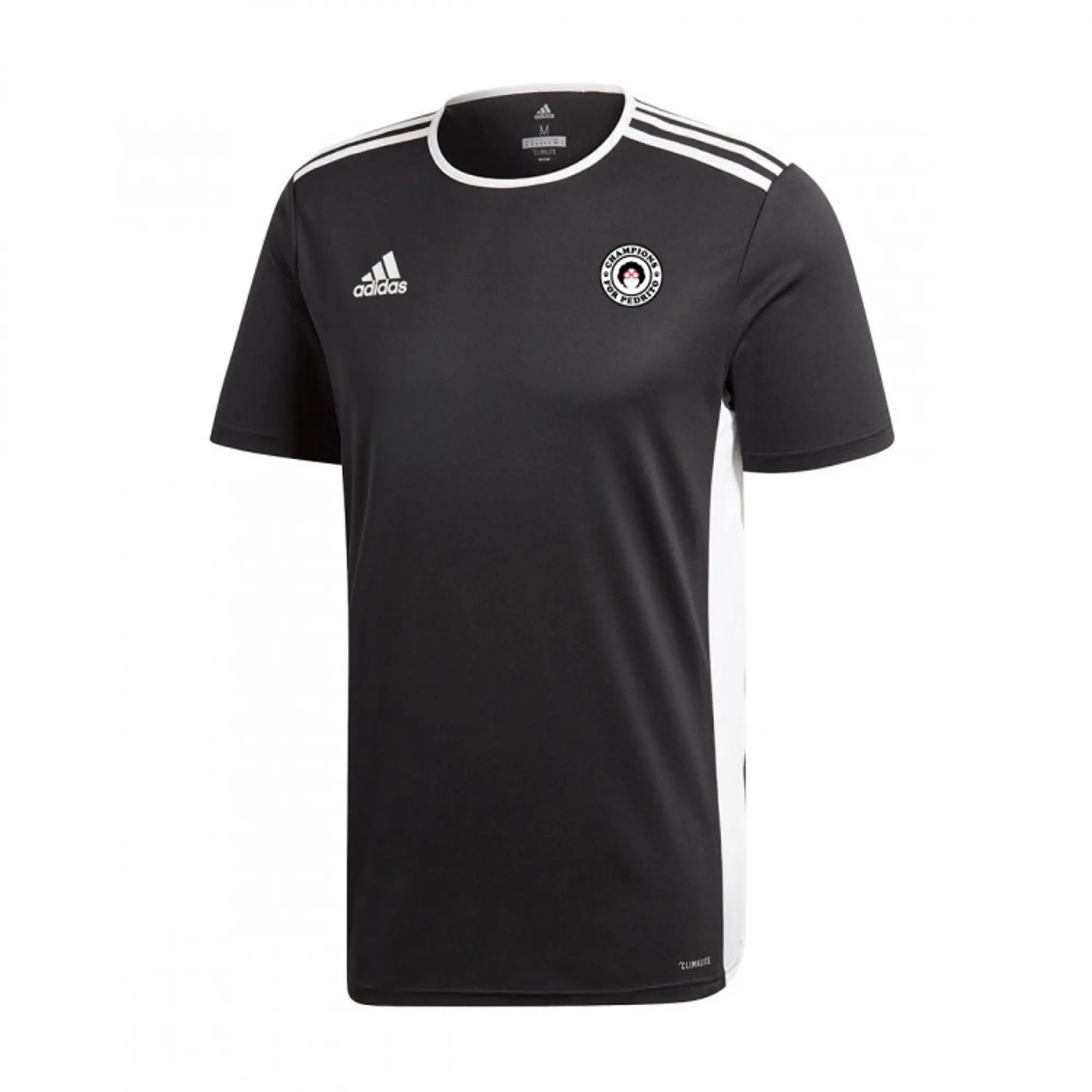 Adidas Entrada 18 Short Sleeve T-shirt  - Black