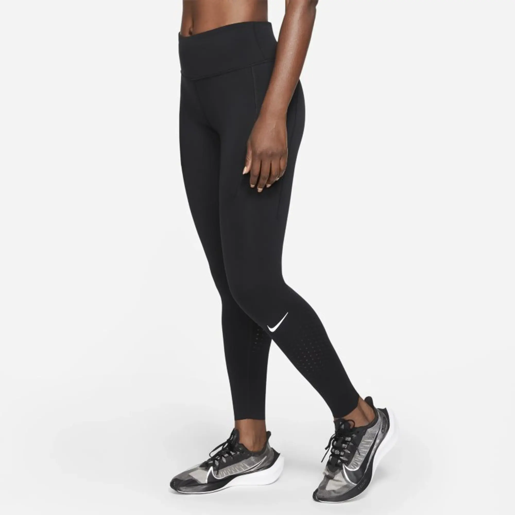 NIKE Leggings Epic Luxe - Black - Women's - Size: Extra Large