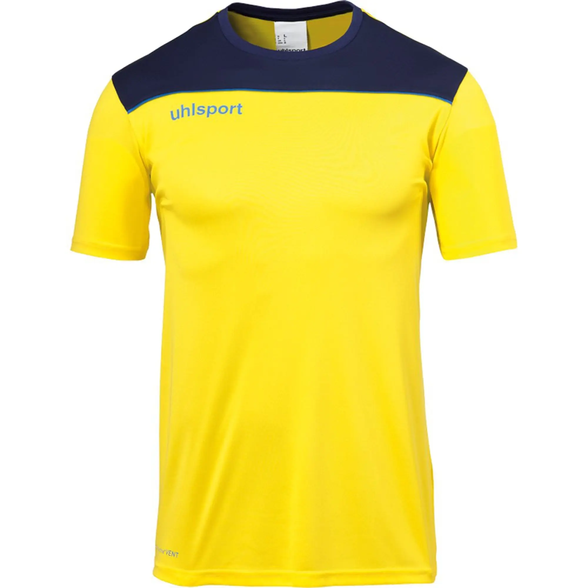Uhlsport Offense 23 Poly Short Sleeve T-shirt  - Yellow,Blue