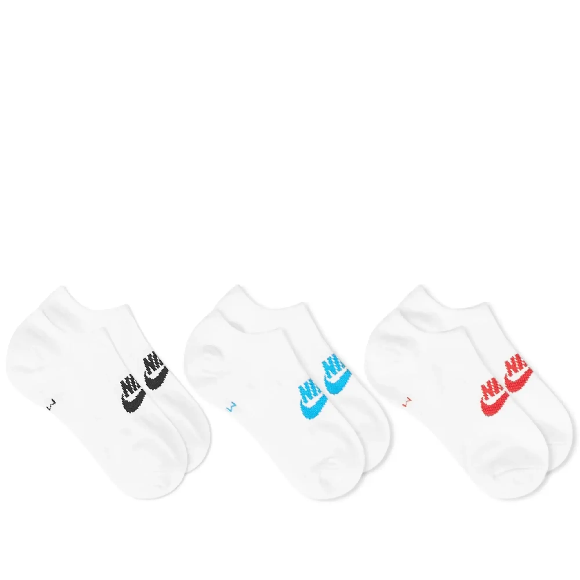 Nike Cotton Cushion Low Cut Ankle Sock - 3 Pack Multi