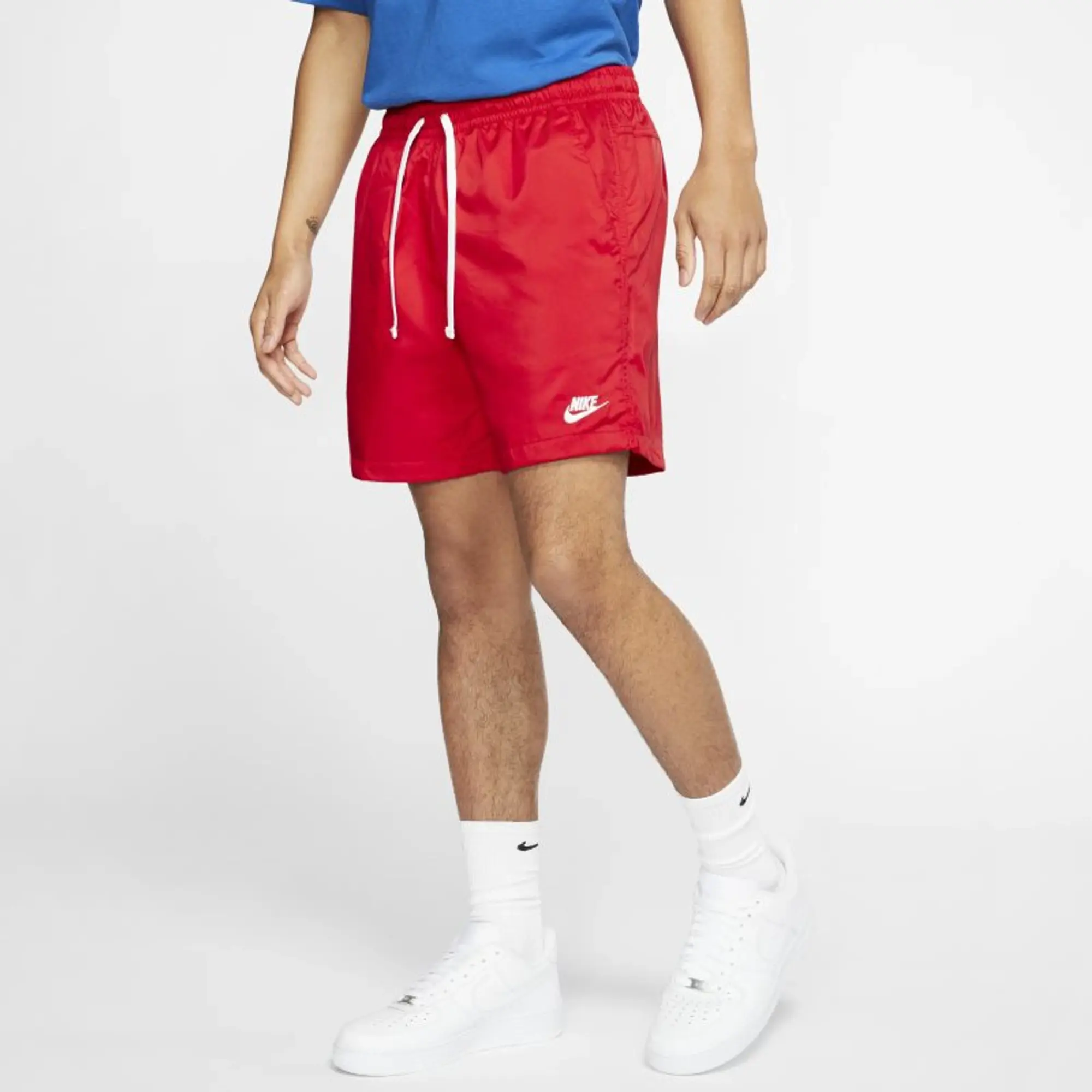 Nike Sportswear Men's Woven Flow Shorts - Red