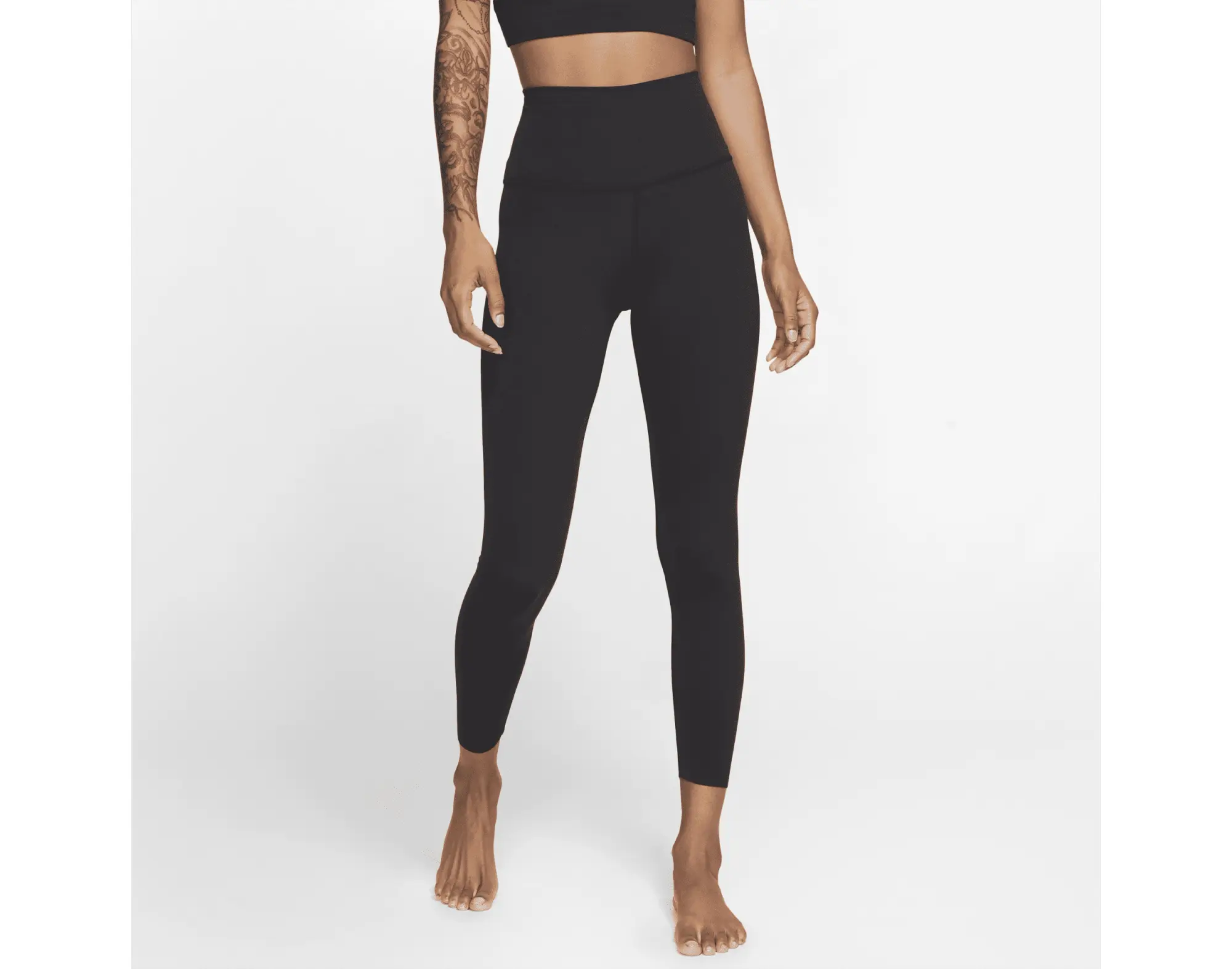 Nike Yoga Luxe fleece 7/8 sweatpants in black