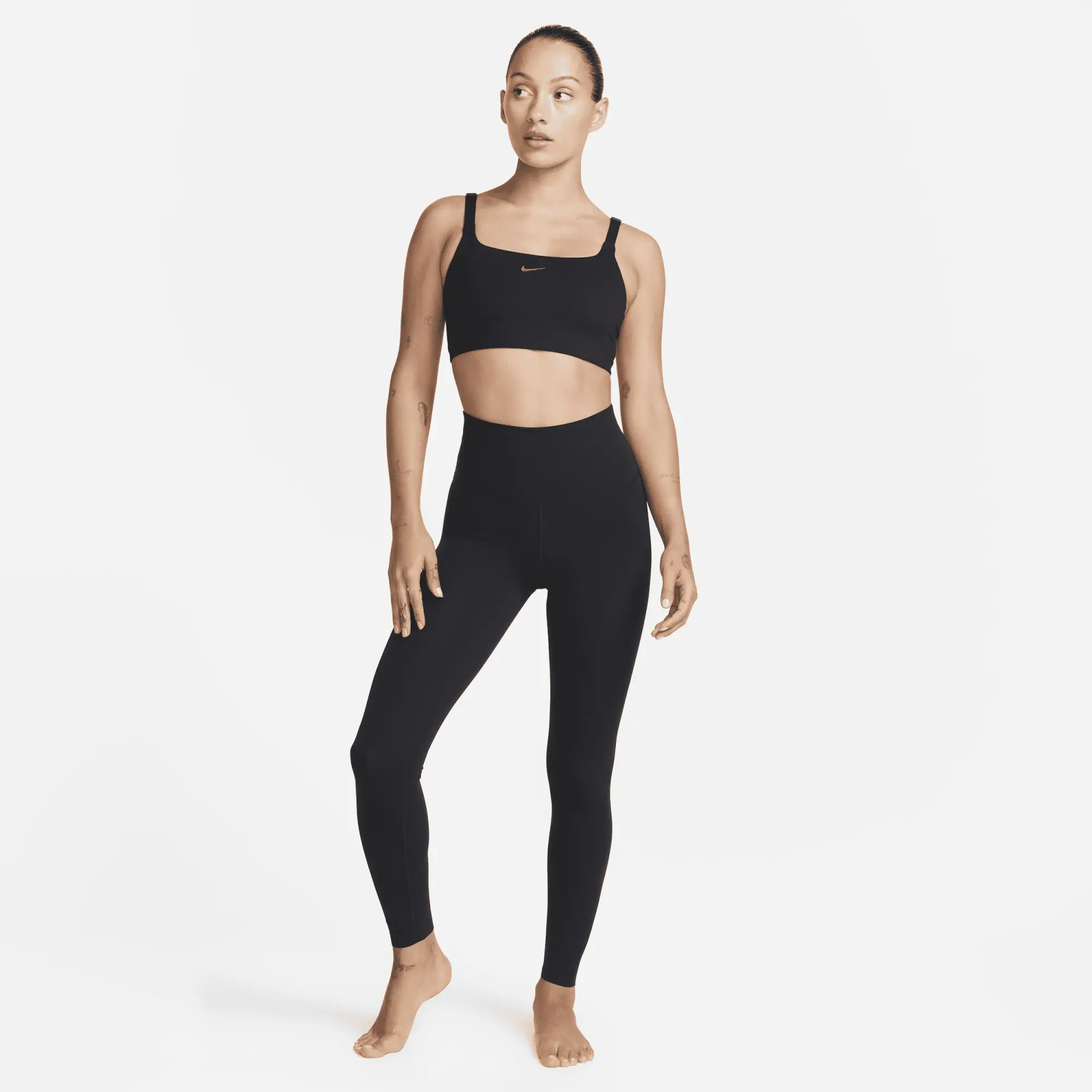 Nike Yoga Luxe Women's High-Waisted 7/8 Infinalon Leggings - Blue, CJ3801-478