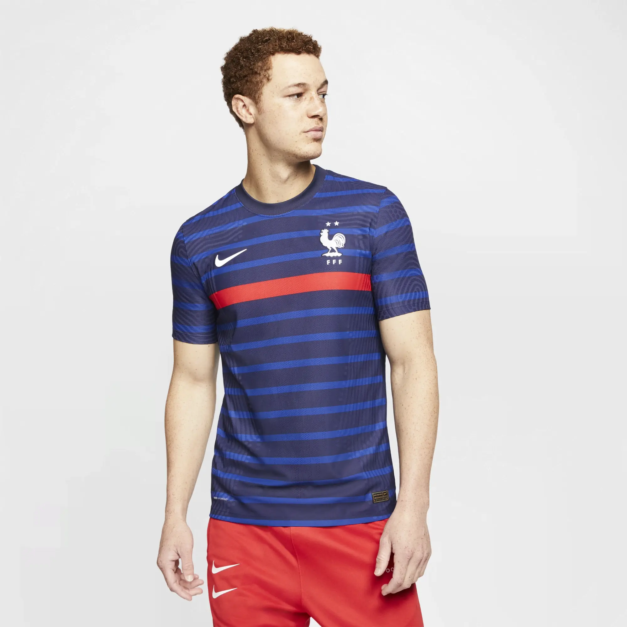 Nike France Mens SS Player Issue Home Shirt 2020