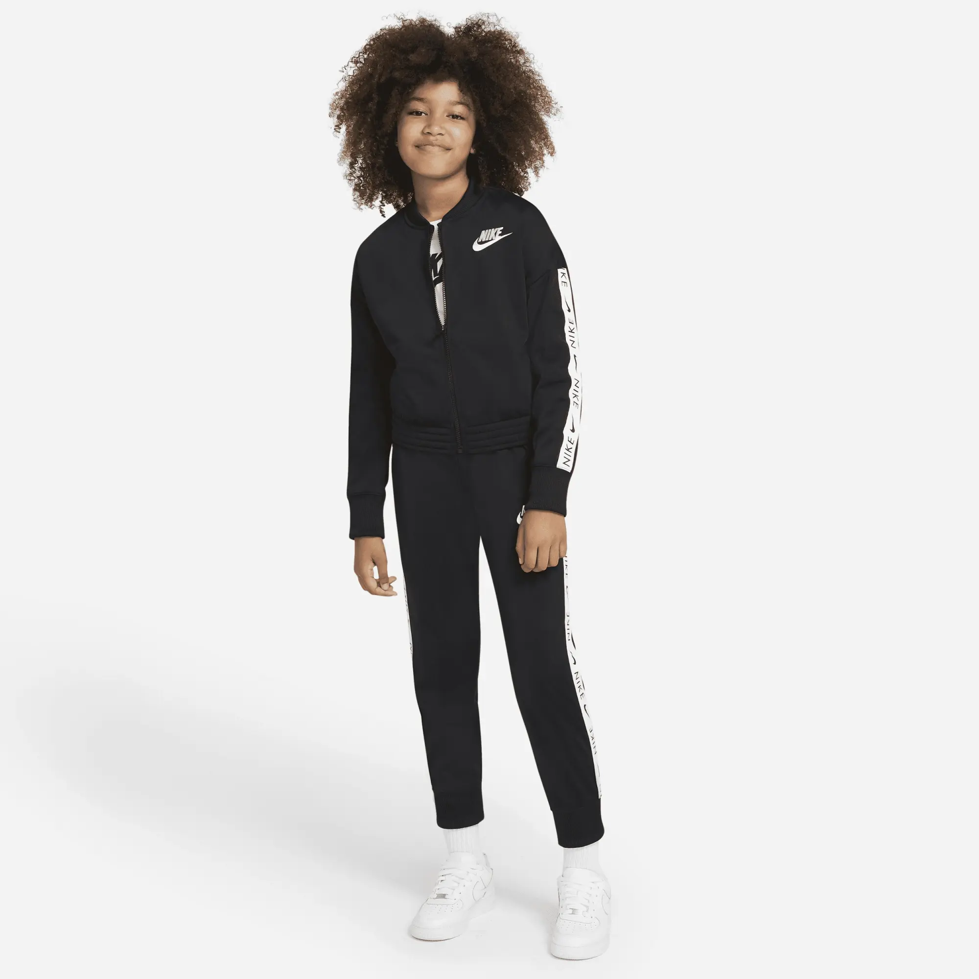 Nike Sportswear Tracksuit Girls - Black, White
