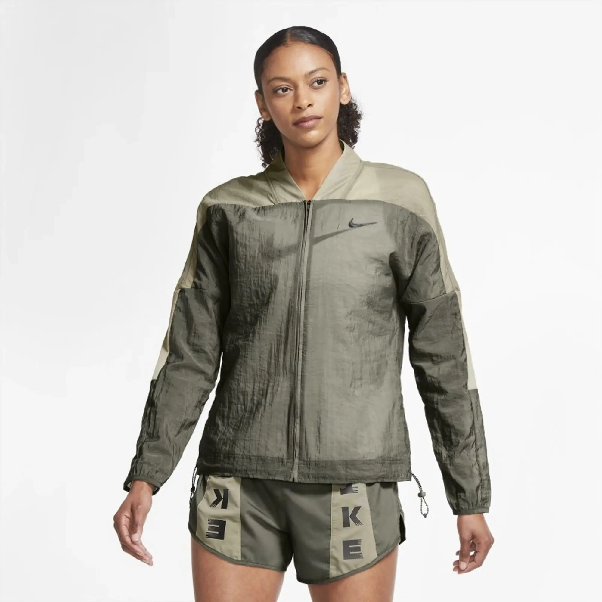 Nike Icon Clash Women's Running Jacket - Olive
