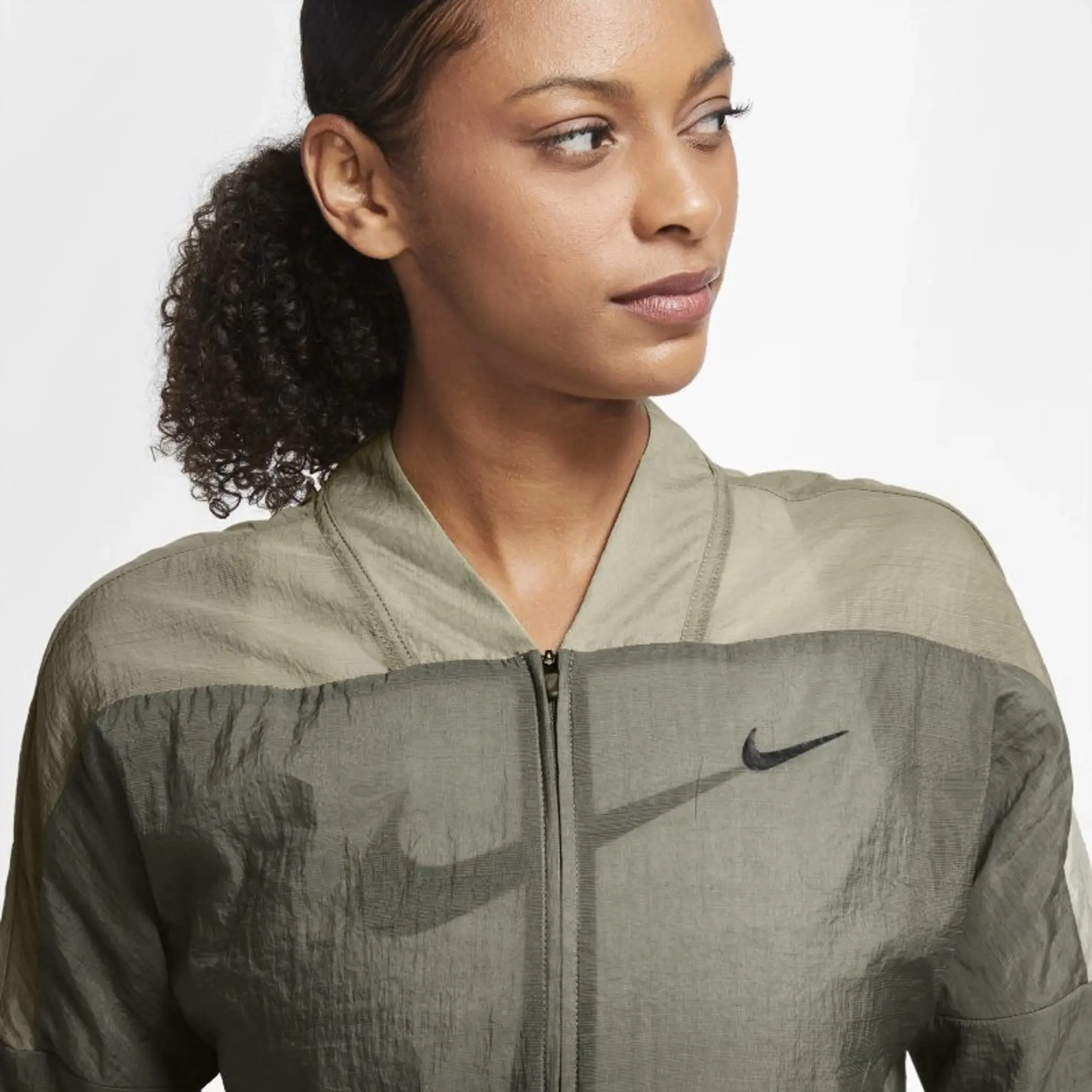 Nike Icon Clash Women's Running Jacket - Olive