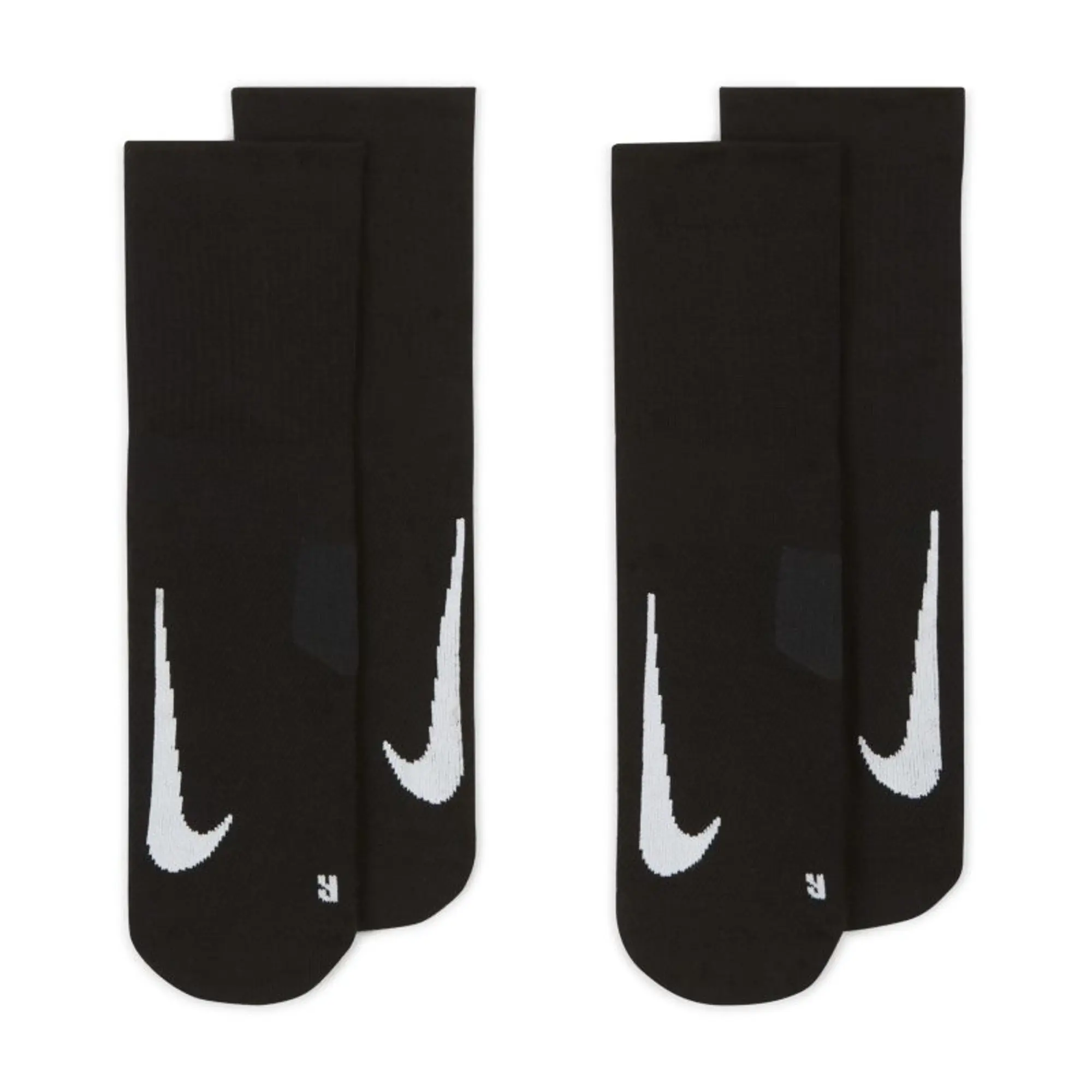 Nike Multiplier Sports Socks 2 Pack - Black, White