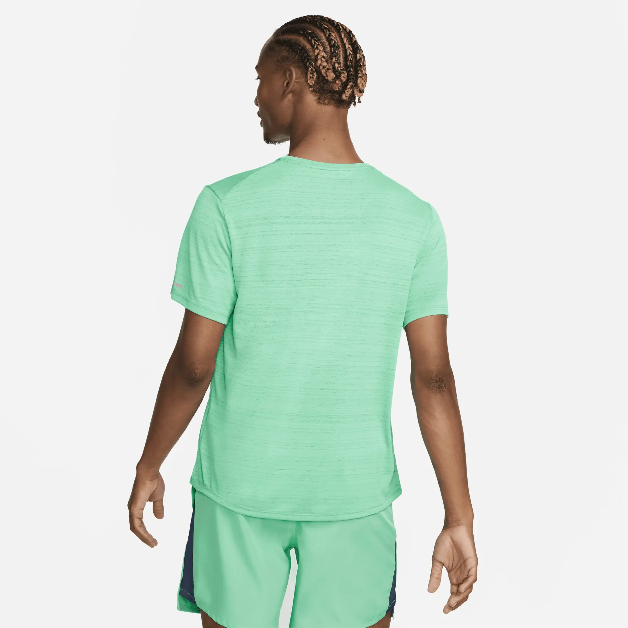 Nike Running Tall Miler Dri-Fit T-Shirt In Mint Green