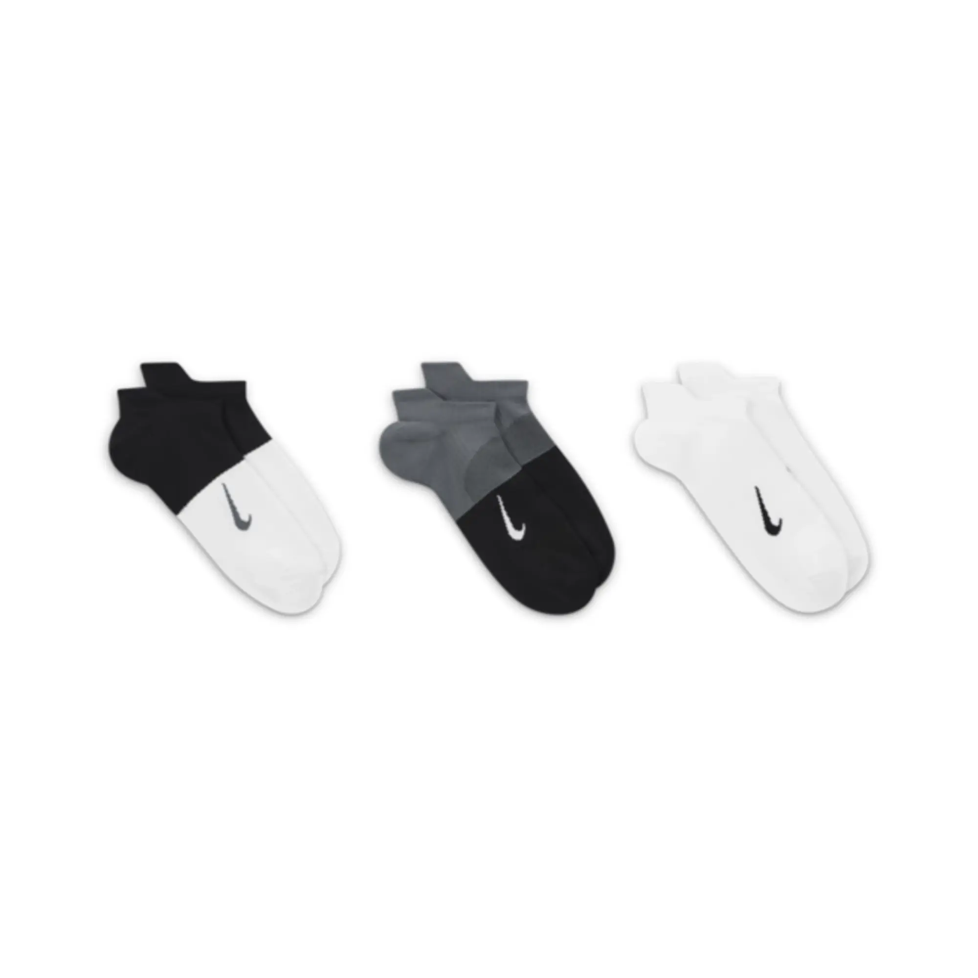 Nike Everyday Plus Lightweight Women's Training No-Show Socks (3 Pairs) - Multi-Colour