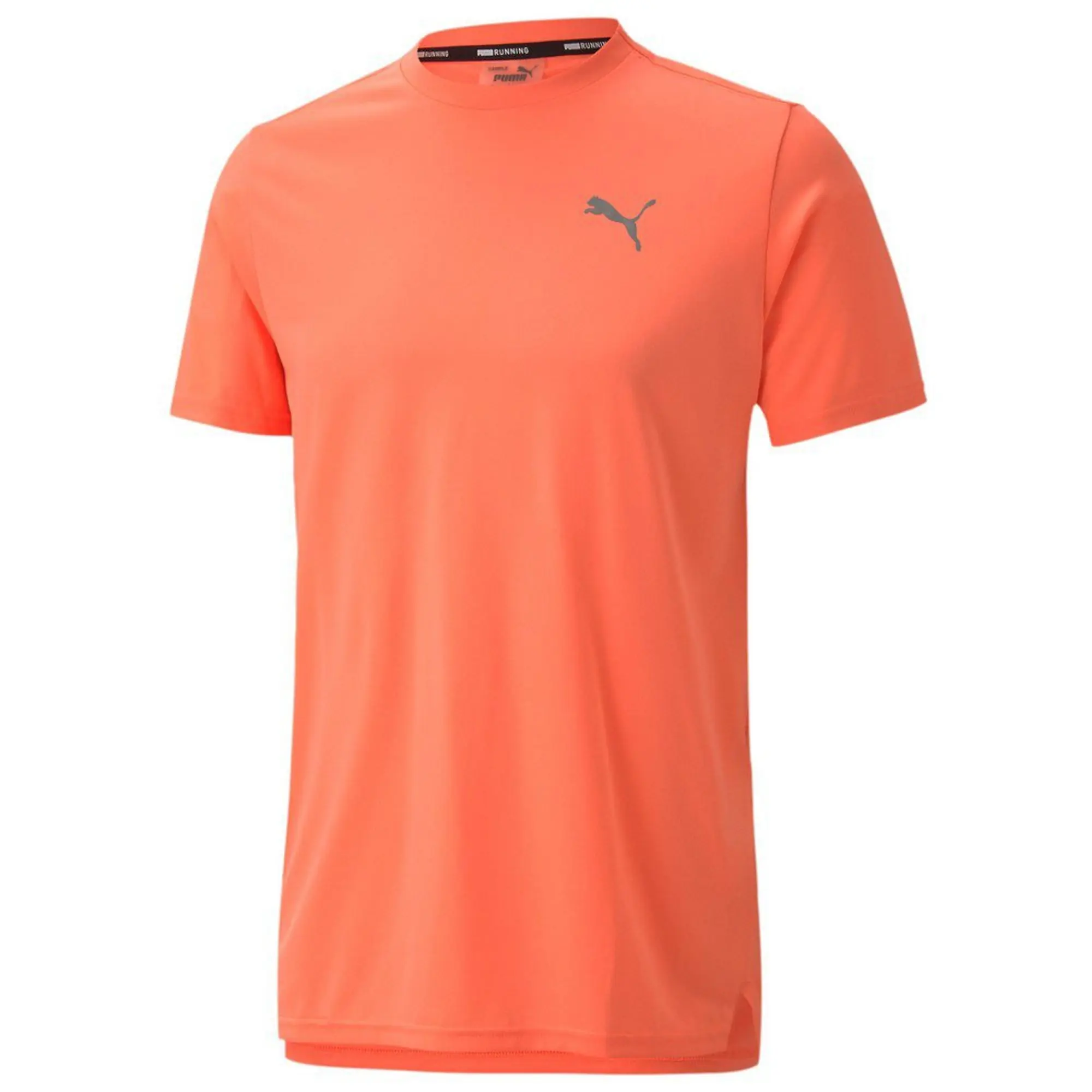 Puma Run Laser Cat Mens Running T-Shirt - Orange
